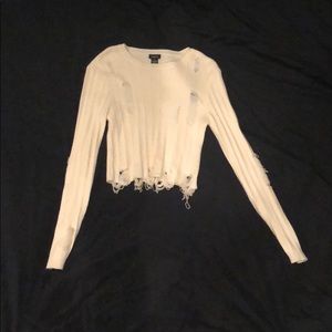 Long sleeve crop top